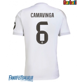 Real Madrid Eduardo Camavinga #6 Tricou Fotbal Replică 2025-26 Barbati Acasa